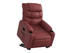 Poltrona Confortável | Poltrona reclinável elevatória couro artificial tinto SHL761103^ Poltrona