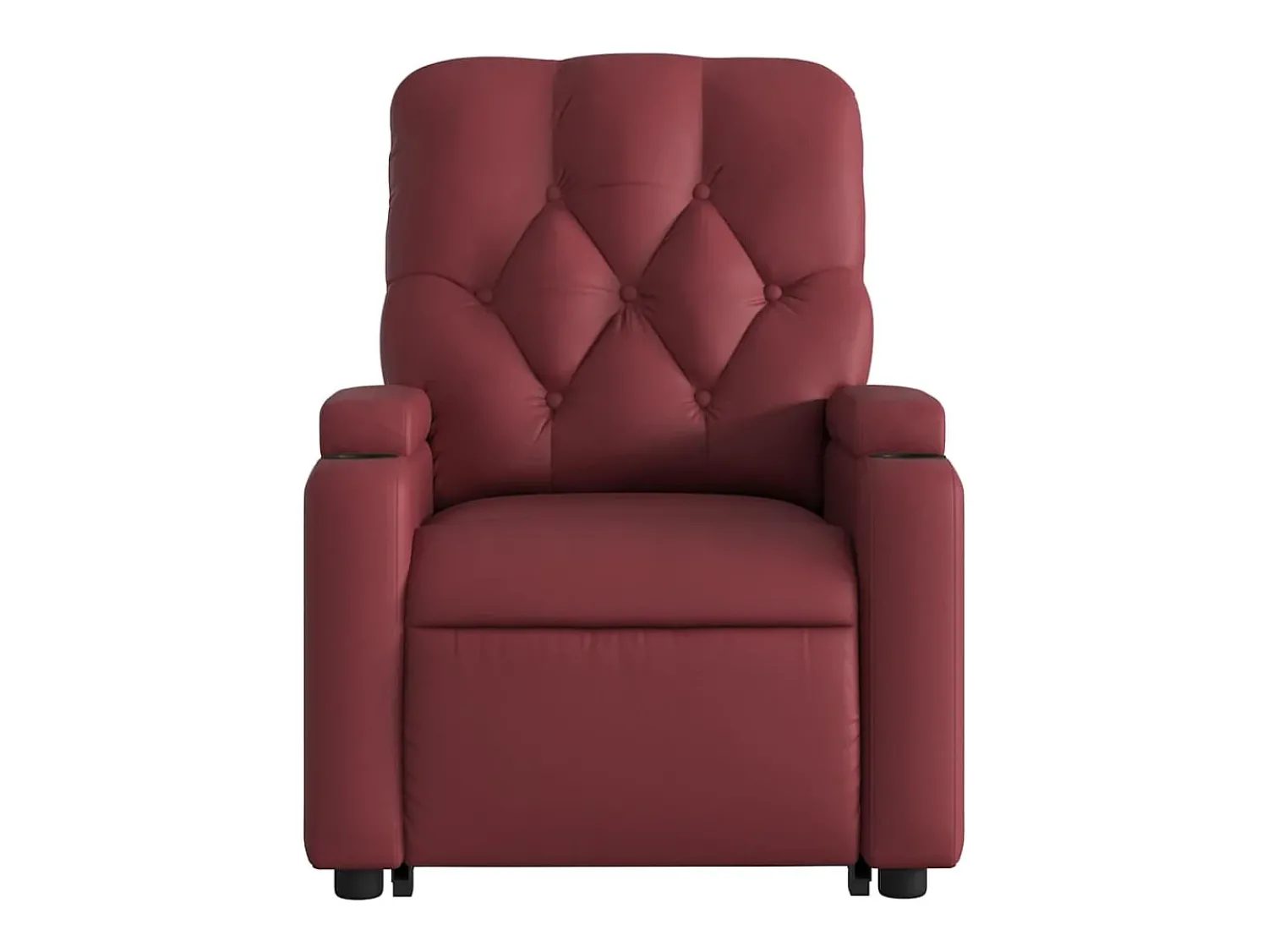 Poltrona* Poltrona Confortável | Poltrona reclinável elevatória couro artificial tinto SHL584279 Vermelho