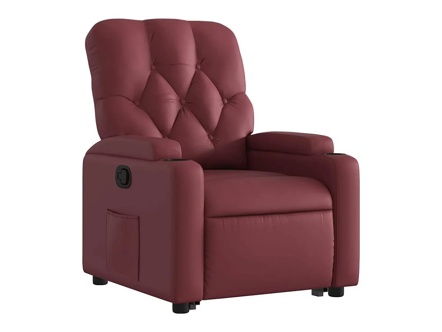 Poltrona* Poltrona Confortável | Poltrona reclinável elevatória couro artificial tinto SHL584279 Vermelho