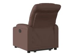 Poltrona* Poltrona Confortável | Poltrona reclinável elevatória couro artificial SHL491840 Castanho