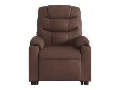 Poltrona* Poltrona Confortável | Poltrona reclinável elevatória couro artificial SHL491840 Castanho