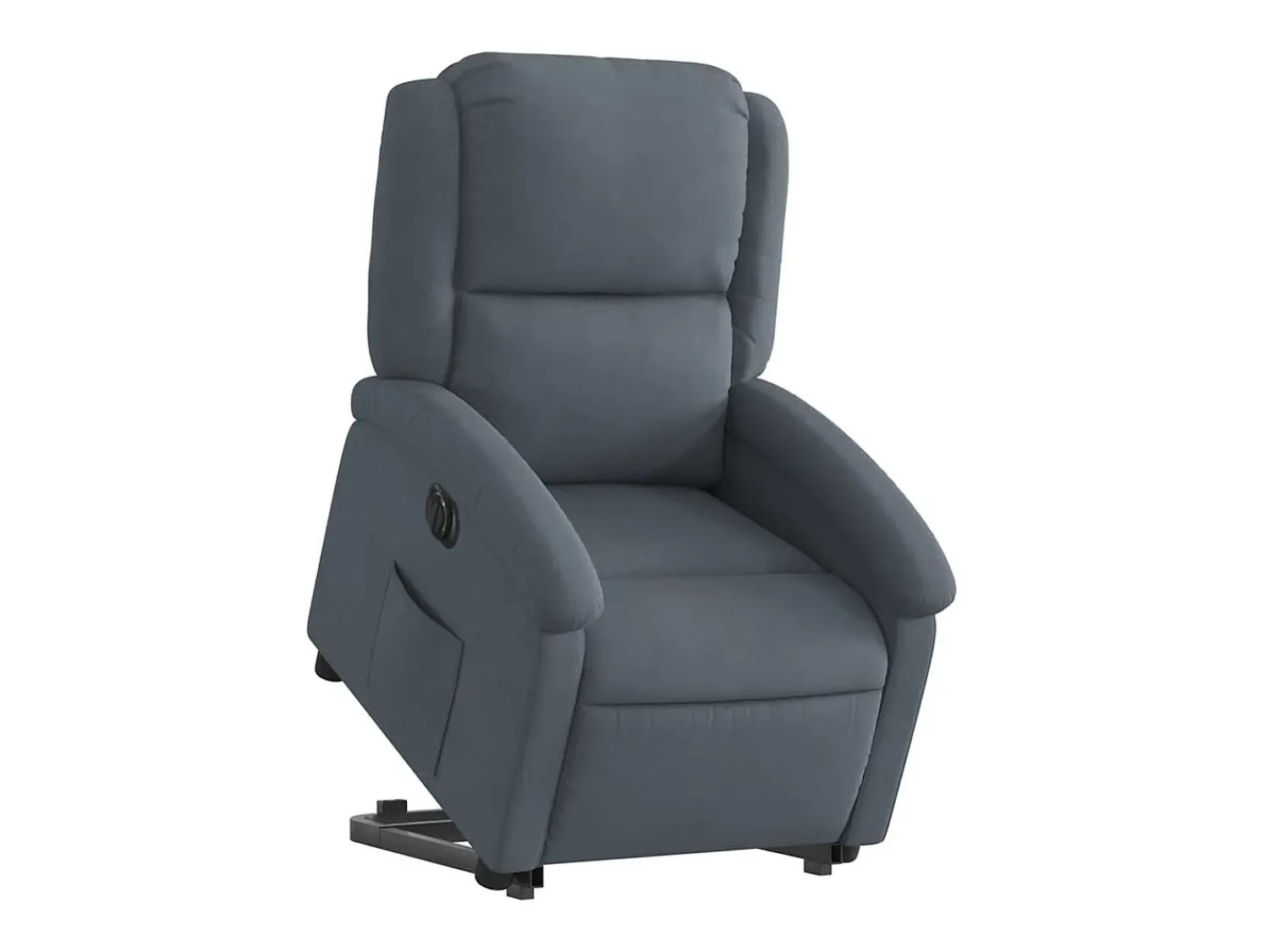 Poltrona* Poltrona Confortável | Poltrona reclinável elevatória elétrica veludo -escuro SHL456423 Cinzento
