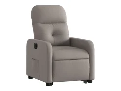 Poltrona| Poltrona Confortável | Poltrona reclinável elevatória elétrica cinza-acastanhado SHL355868 Taupe