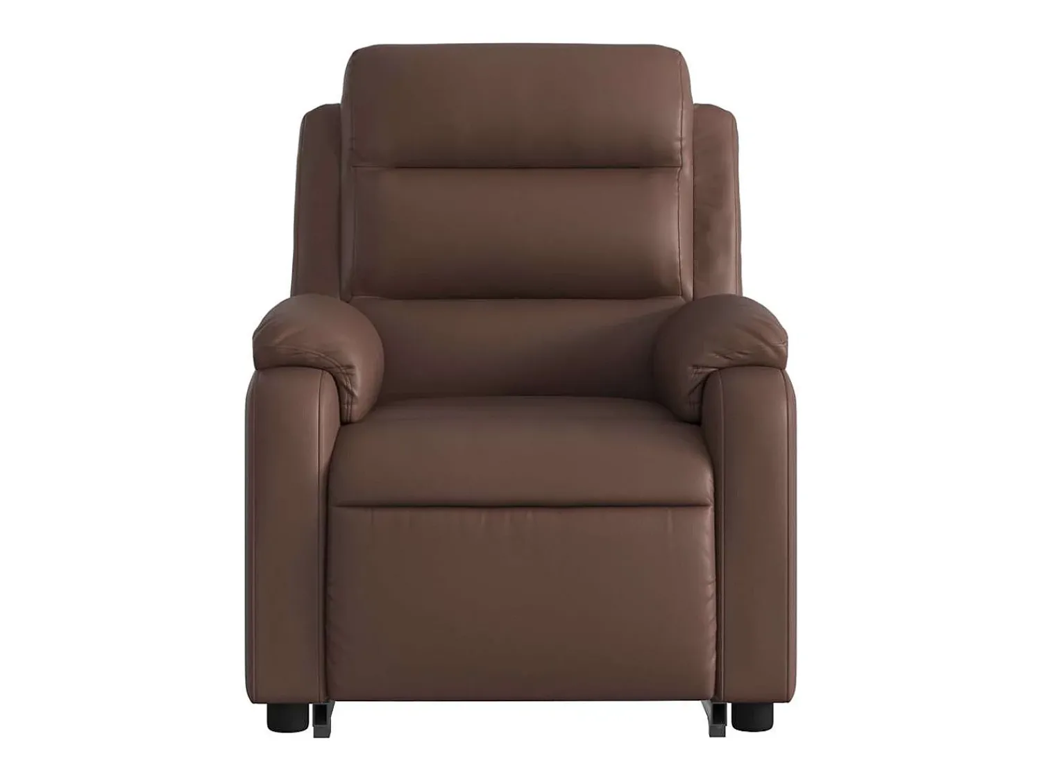 Clearance Poltrona Confortável | Poltrona reclinável elevatória couro artificial SHL422837 Castanho