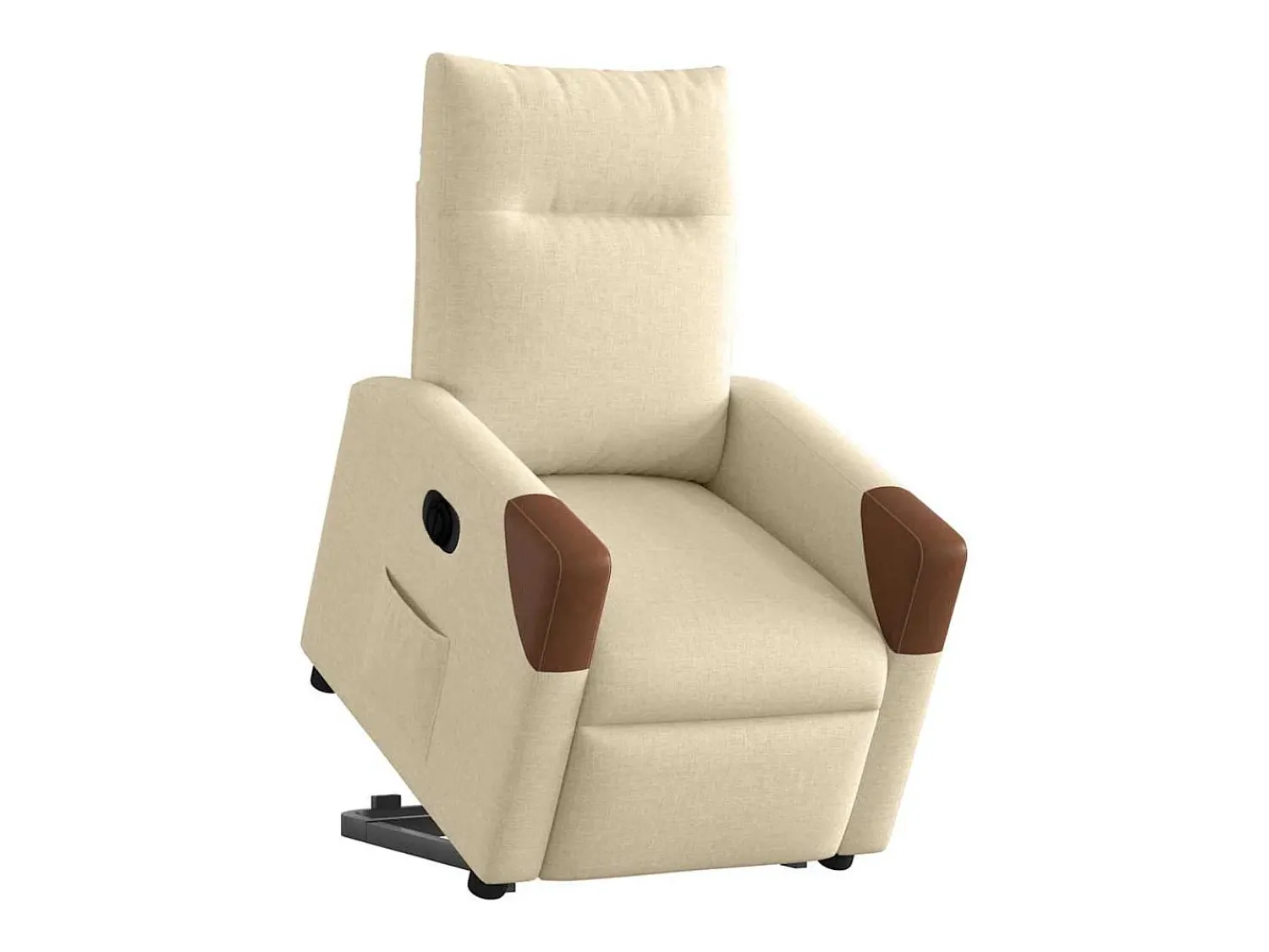 Poltrona| Poltrona Confortável | Poltrona reclinável elevatória elétrica tecido cor SHL770495 Creme