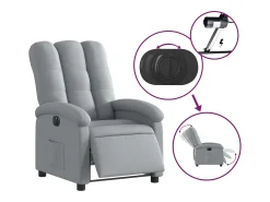 Poltrona* Poltrona Confortável | Poltrona reclinável elétrica tecido -claro SHL952307 Cinzento