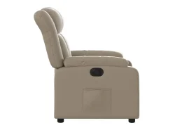 Poltrona* Poltrona Confortável | Poltrona reclinável elétrica couro artificial cor cappuccino SHL12749 Castanho