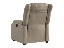 Poltrona* Poltrona Confortável | Poltrona reclinável elétrica couro artificial cor cappuccino SHL12749 Castanho