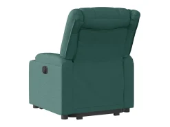 Poltrona Confortável | Poltrona reclinável elevatória elétrica tecido verde-escuro SHL932056^ Poltrona