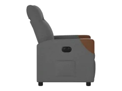 New Poltrona Confortável | Poltrona reclinável elétrica tecido cinzento-escuro SHL998565 Cinza antracite