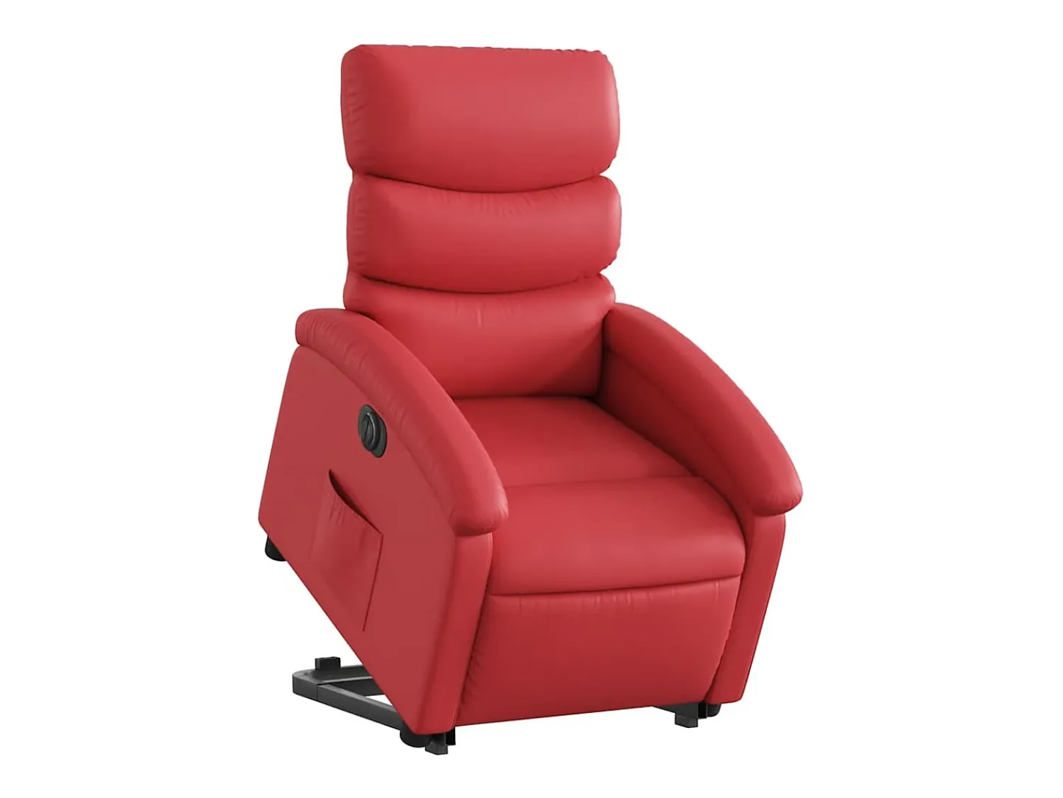 Poltrona| Poltrona Confortável | Poltrona reclinável elevatória elétrica couro artif. SHL759223 Vermelho