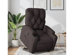 Poltrona* Poltrona Confortável | Poltrona reclinável elevatória tecido -escuro SHL355691 Castanho