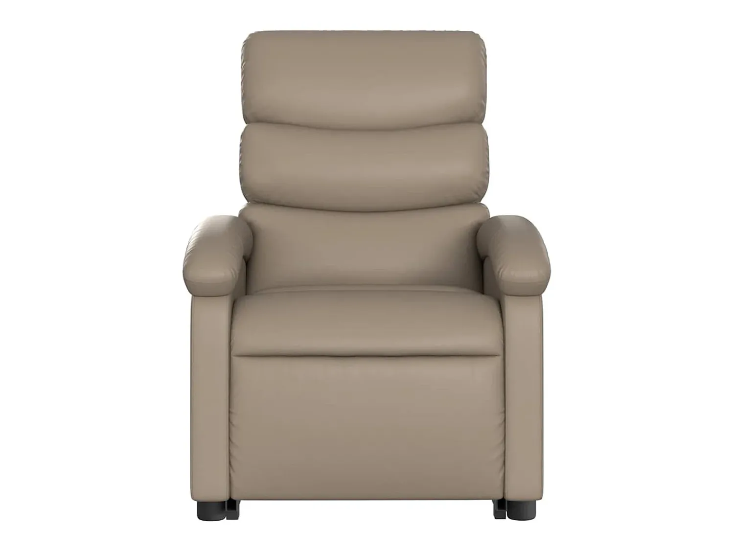 Poltrona| Poltrona Confortável | Poltrona reclinável elevatória elétrica couro artif. cappuccino SHL154814 Castanho