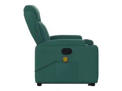 Poltrona* Poltrona Confortável | Poltrona reclinável elevatória de massagens tecido verde-escuro SHL919554 Verde pinho