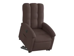 Poltrona* Poltrona Confortável | Poltrona reclinável elevatória elétrica tecido -escuro SHL25053 Castanho