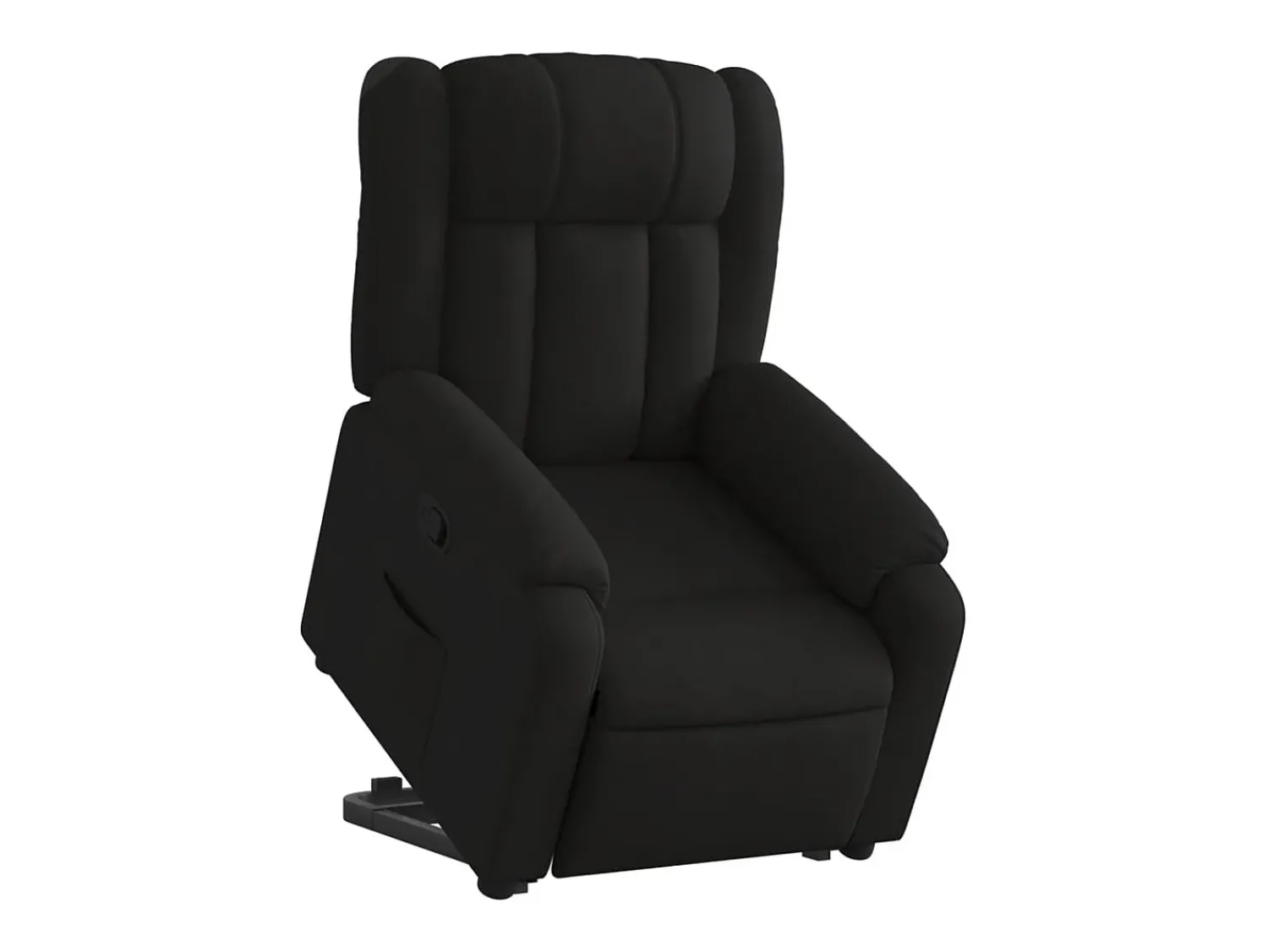 New Poltrona Confortável | Poltrona reclinável elevatória tecido SHL881526 Preto