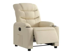 Poltrona| Poltrona Confortável | Poltrona reclinável elétrica tecido cor SHL456145 Creme