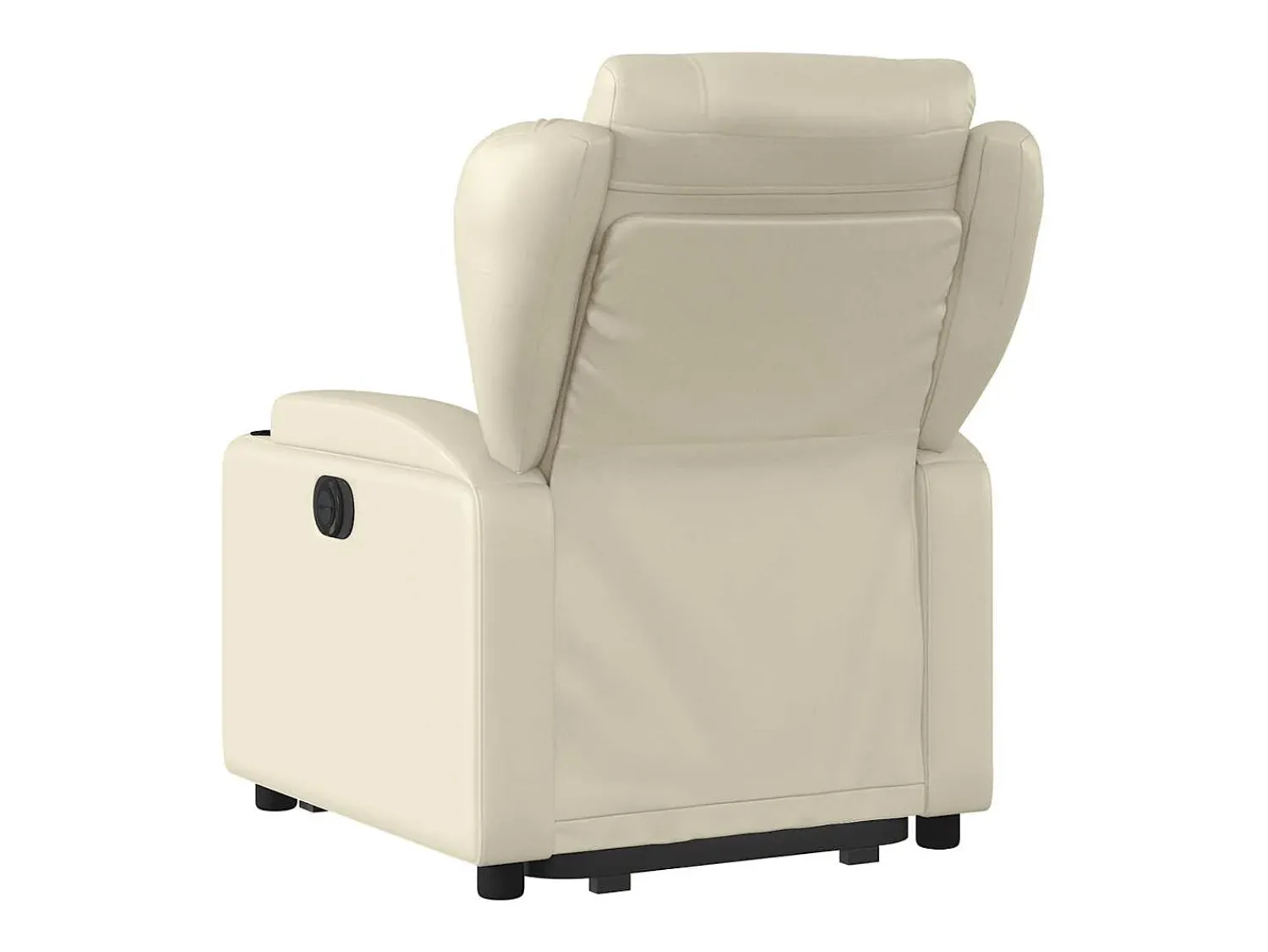 Discount Poltrona Confortável | Poltrona reclinável elevatória elétrica couro artificial SHL34626 Creme