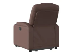 Poltrona* Poltrona Confortável | Poltrona reclinável elevatória couro artificial SHL491402 Castanho