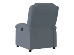 Poltrona* Poltrona Confortável | Poltrona reclinável elétrica veludo cinzento-escuro SHL185646 Cinza antracite