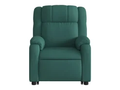 Poltrona Confortável | Poltrona reclinável elevatória elétrica tecido verde-escuro SHL96058^ Poltrona