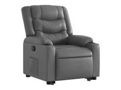 Poltrona| Poltrona Confortável | Poltrona reclinável elevatória couro artificial SHL769592 Cinzento