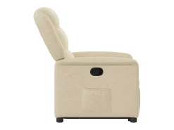 Poltrona* Poltrona Confortável | Poltrona reclinável elevatória tecido cor SHL777170 Creme