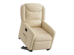 Poltrona* Poltrona Confortável | Poltrona reclinável elevatória tecido cor SHL777170 Creme