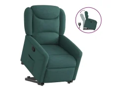 Poltrona* Poltrona Confortável | Poltrona reclinável elevatória tecido verde-escuro SHL667653 Verde pinho