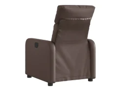 Poltrona Confortável | Poltrona reclinável elétrica couro artificial SHL25481^ Poltrona