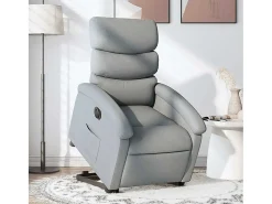 Poltrona* Poltrona Confortável | Poltrona reclinável elevatória elétrica tecido -claro SHL388456 Cinzento