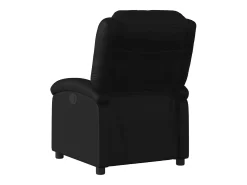 Poltrona| Poltrona Confortável | Poltrona reclinável elétrica couro artificial SHL393404 Preto
