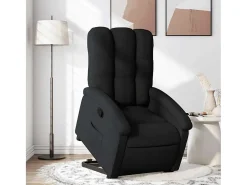 Outlet Poltrona Confortável | Poltrona reclinável elevatória tecido SHL198496 Preto