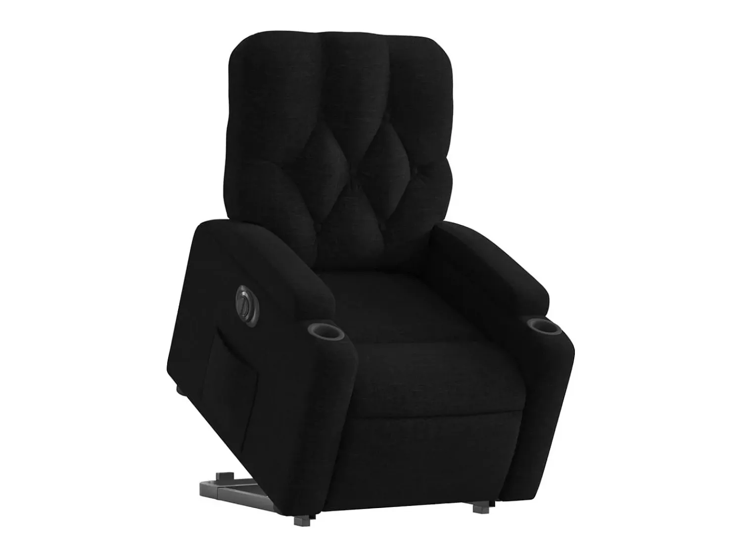Poltrona* Poltrona Confortável | Poltrona reclinável elevatória elétrica tecido SHL681253 Preto
