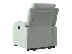 Poltrona* Poltrona Confortável | Poltrona reclinável elevatória elétrica veludo -claro SHL590608 Cinzento