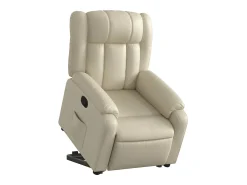 Poltrona Confortável | Poltrona reclinável elevatória couro artificial cor SHL570320^ Poltrona