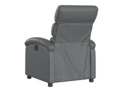 Poltrona* Poltrona Confortável | Poltrona reclinável elétrica couro artificial SHL500092 Cinzento