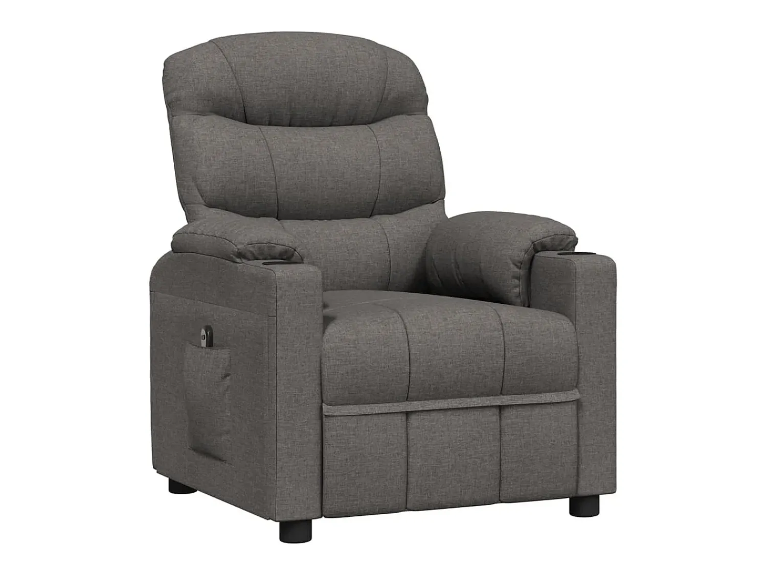 Poltrona Confortável | Poltrona reclinável elétrica tecido cinzento-escuro SHL761105^ Poltrona