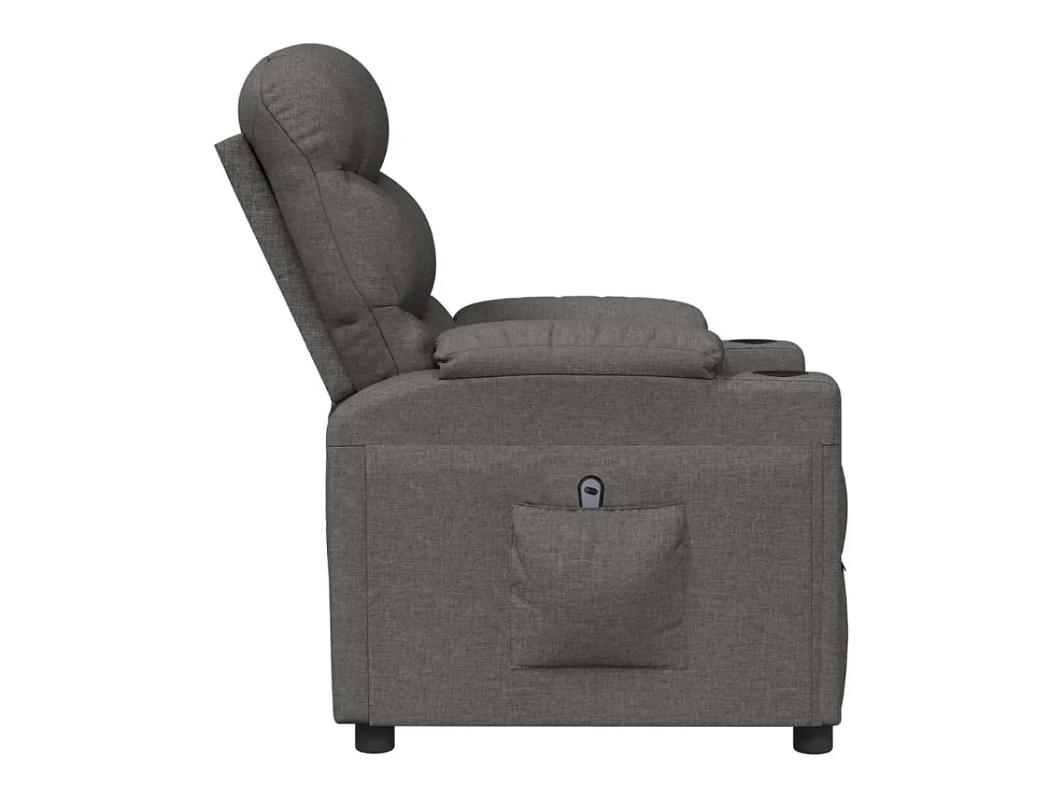 Poltrona Confortável | Poltrona reclinável elétrica tecido cinzento-escuro SHL761105^ Poltrona