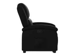 Hot Poltrona Confortável | Poltrona reclinável elevatória couro artificial SHL927665 Preto