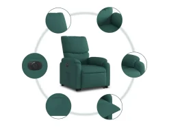 Poltrona* Poltrona Confortável | Poltrona reclinável elevatória elétrica tecido verde-escuro SHL678445 Verde pinho