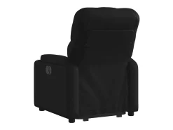 Poltrona| Poltrona Confortável | Poltrona reclinável elevatória couro artificial SHL368109 Preto