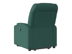 Poltrona| Poltrona Confortável | Poltrona reclinável elevatória elétrica tecido verde-escuro SHL35809 Verde pinho