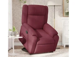 Poltrona* Poltrona Confortável | Poltrona reclinável elevatória tecido tinto SHL826248 Vermelho