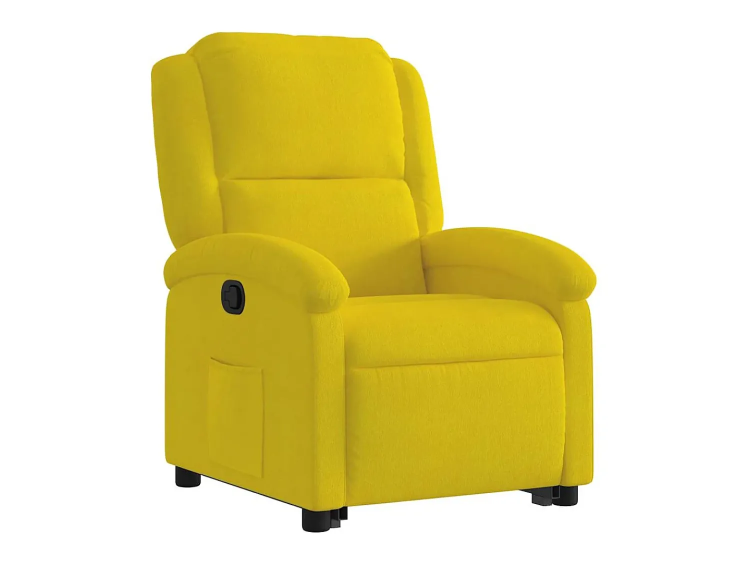 Poltrona| Poltrona Confortável | Poltrona reclinável elevatória veludo SHL277039 Amarelo