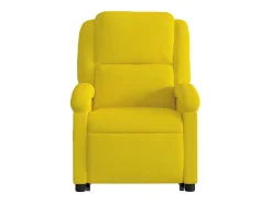 Poltrona| Poltrona Confortável | Poltrona reclinável elevatória veludo SHL277039 Amarelo