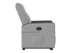 Best Poltrona Confortável | Poltrona reclinável elevatória tecido -nublado SHL106104 Cinzento