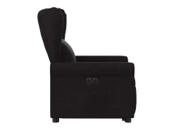 Poltrona| Poltrona Confortável | Poltrona reclinável elevatória elétrica tecido SHL869844 Preto
