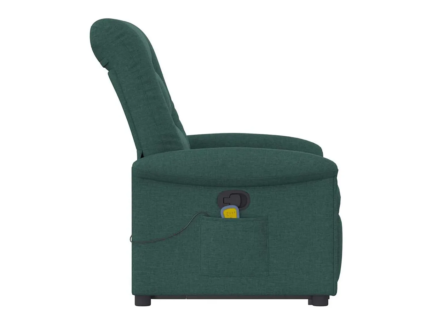 Poltrona| Poltrona Confortável | Poltrona reclinável elevatória de massagens tecido verde-escuro SHL498332 Verde pinho