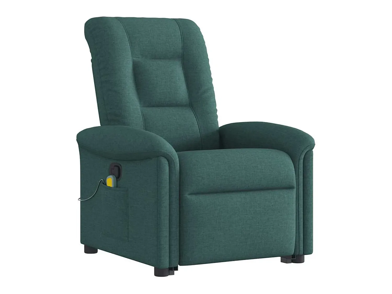 Poltrona| Poltrona Confortável | Poltrona reclinável elevatória de massagens tecido verde-escuro SHL498332 Verde pinho